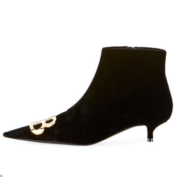Balenciaga Velvet BB Knife Knit Booties Classic - Picture 2 of 7